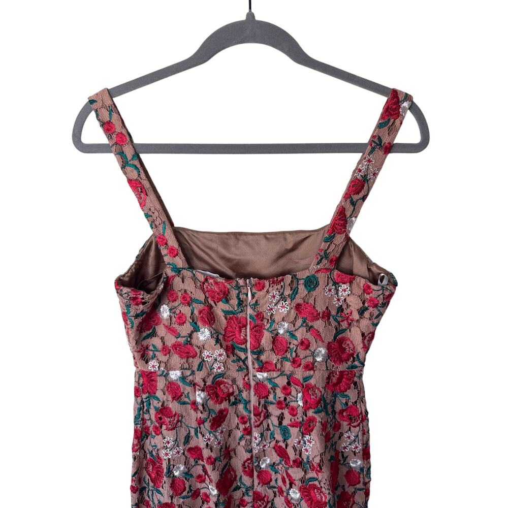 Lovers + Friends Under the Stars Midi Dress Color: Dark Nude Size Small - Picture 8 of 11